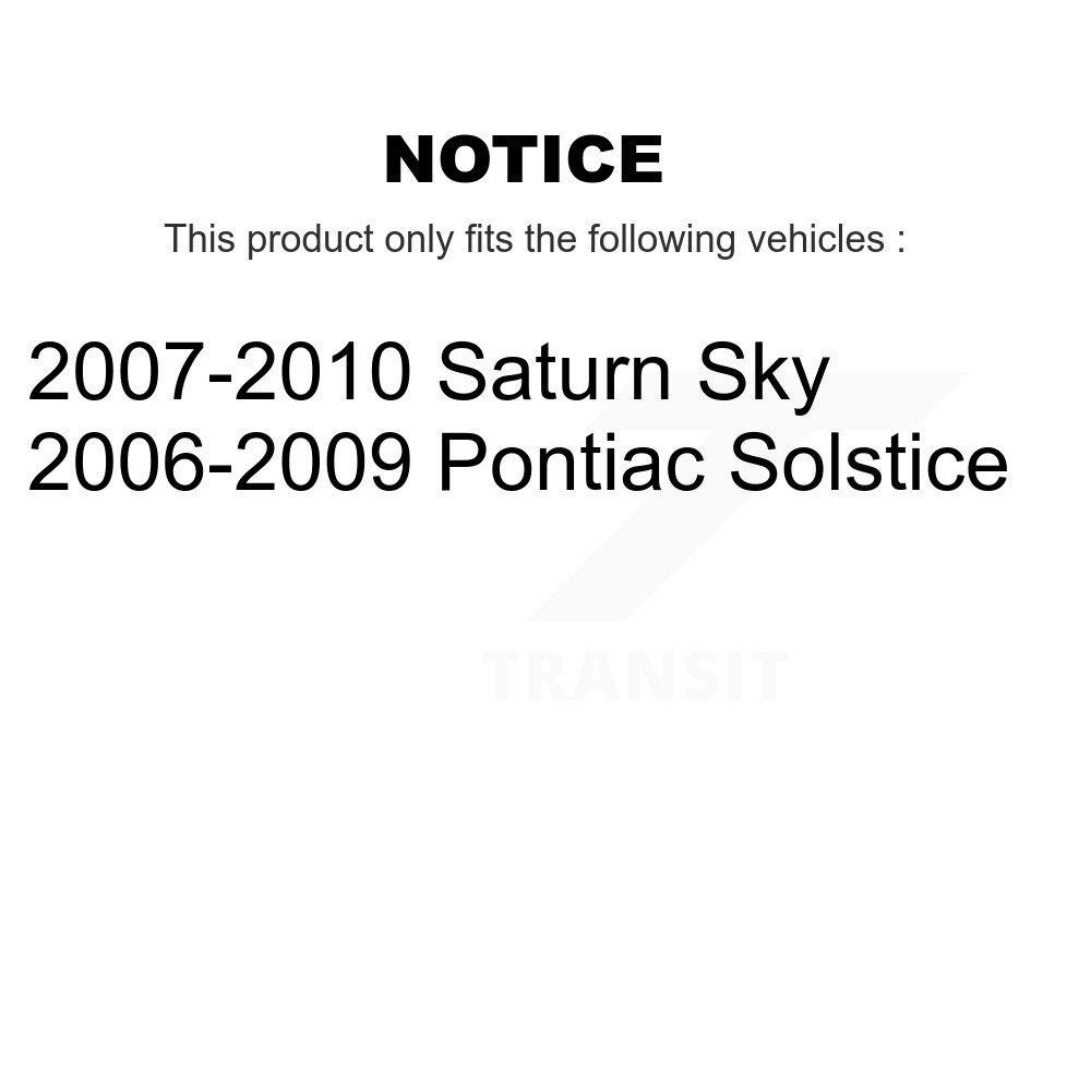Front Rear Ceramic Disc Brake Pads Kit For Pontiac Solstice Saturn Sky KNF-100555 - Image 2