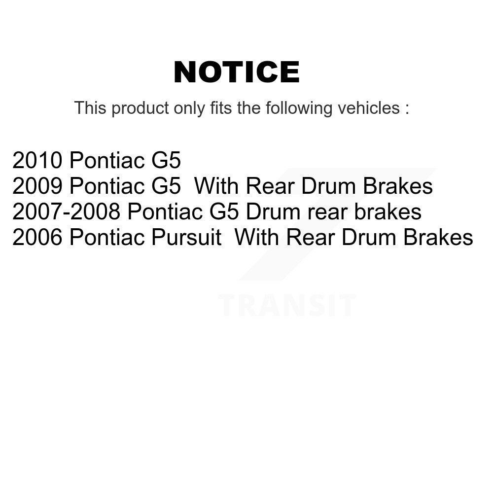 Front Rear Ceramic Disc Brake Pads Kit For Pontiac G5 Pursuit KNF-100645 - Image 2