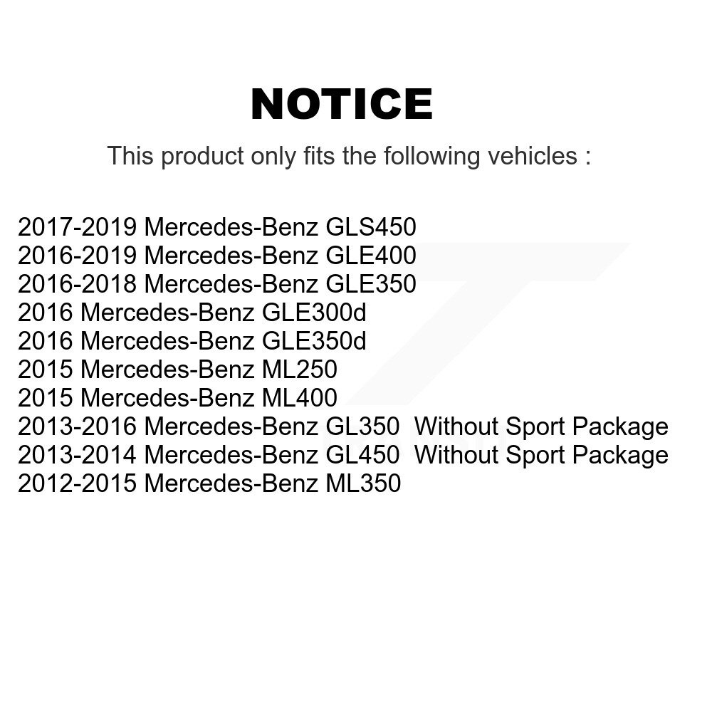 Front Rear Ceramic Disc Brake Pads Kit For Mercedes-Benz ML350 GLE400 GLE350 GL350 ML400 KNF-100737 - Image 2