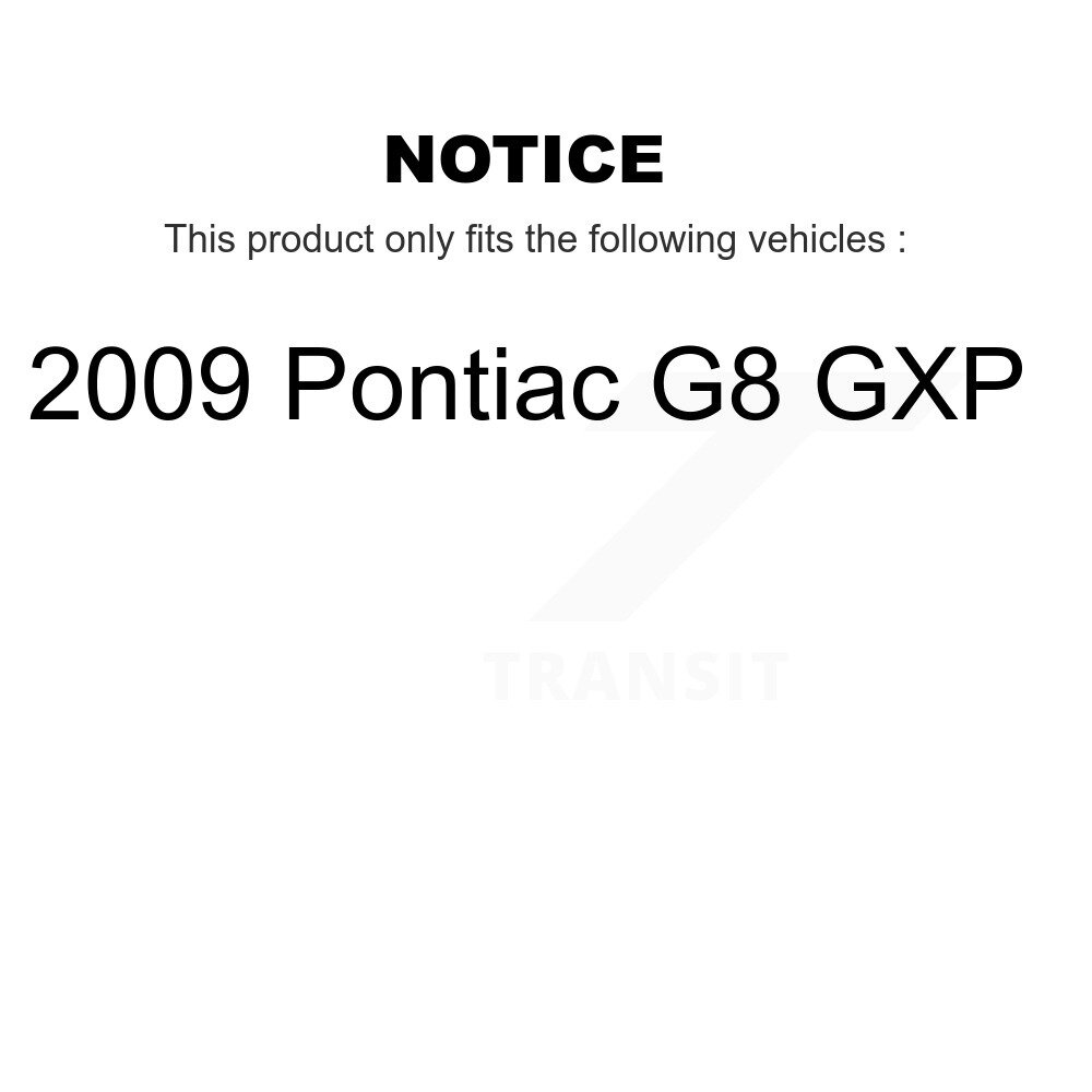 Front Rear Semi-Metallic Disc Brake Pads Kit For 2009 Pontiac G8 GXP KNF-100744 - Image 2