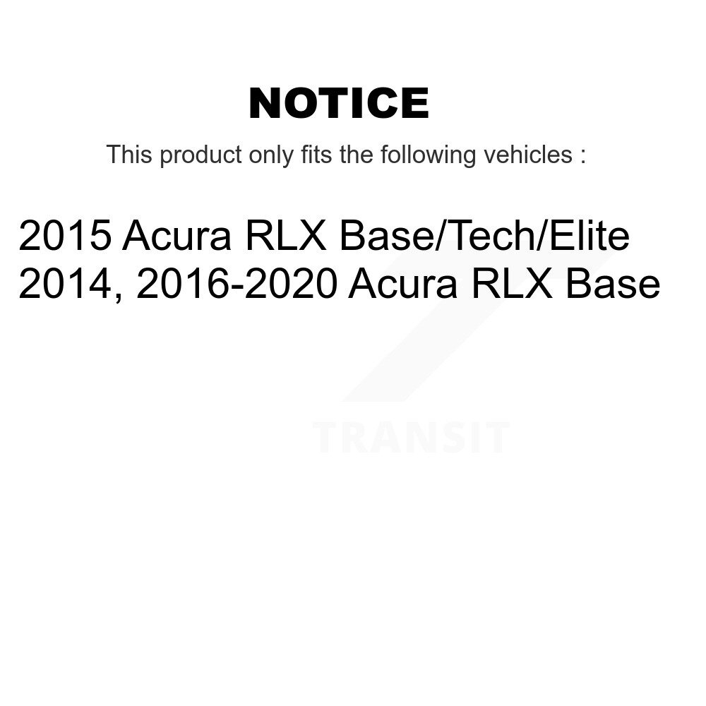 Front Rear Ceramic Disc Brake Pads Kit For Acura RLX KNF-100759 - Image 2