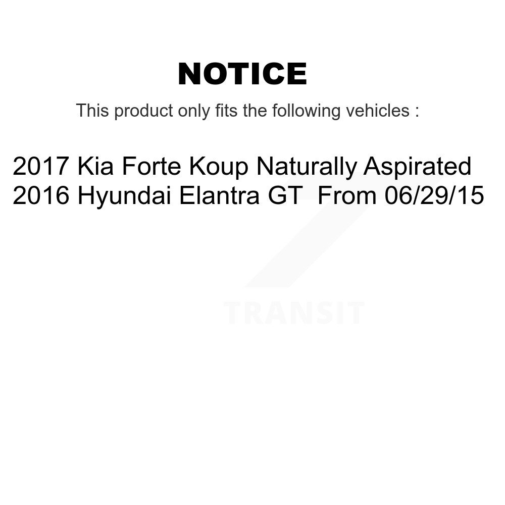 Front Rear Ceramic Disc Brake Pads Kit For Kia Forte Hyundai Elantra GT Forte5 Koup KNF-100808 - Image 2