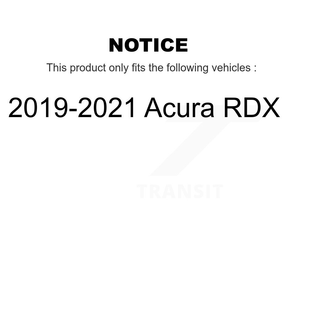 Front Rear Ceramic Disc Brake Pads Kit For 2019-2021 Acura RDX KNF-100864 - Image 2