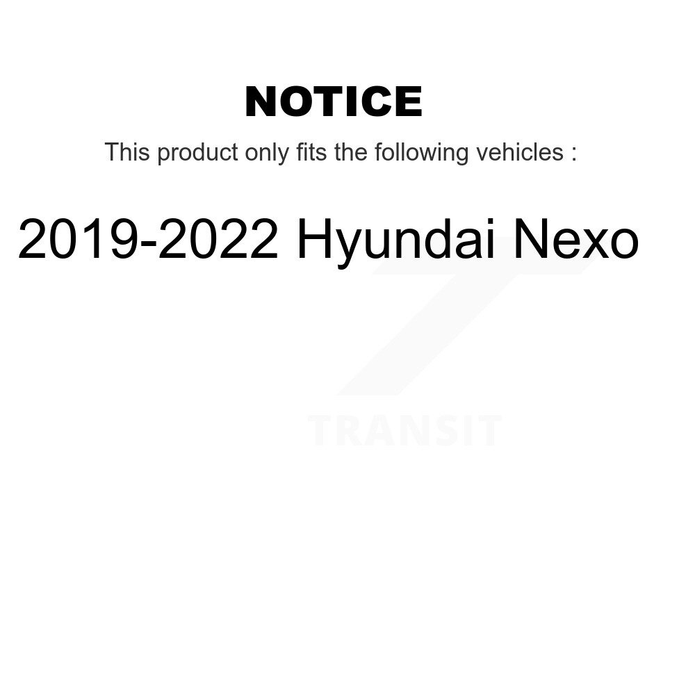 Front Rear Ceramic Disc Brake Pads Kit For 2019-2022 Hyundai Nexo KNF-101067 - Image 2