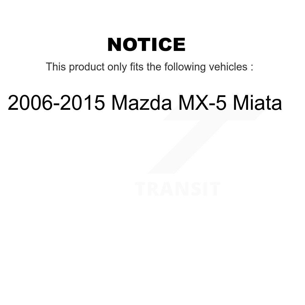 Front Rear Ceramic Disc Brake Pads Kit For 2006-2015 Mazda MX-5 Miata KNF-101093 - Image 2