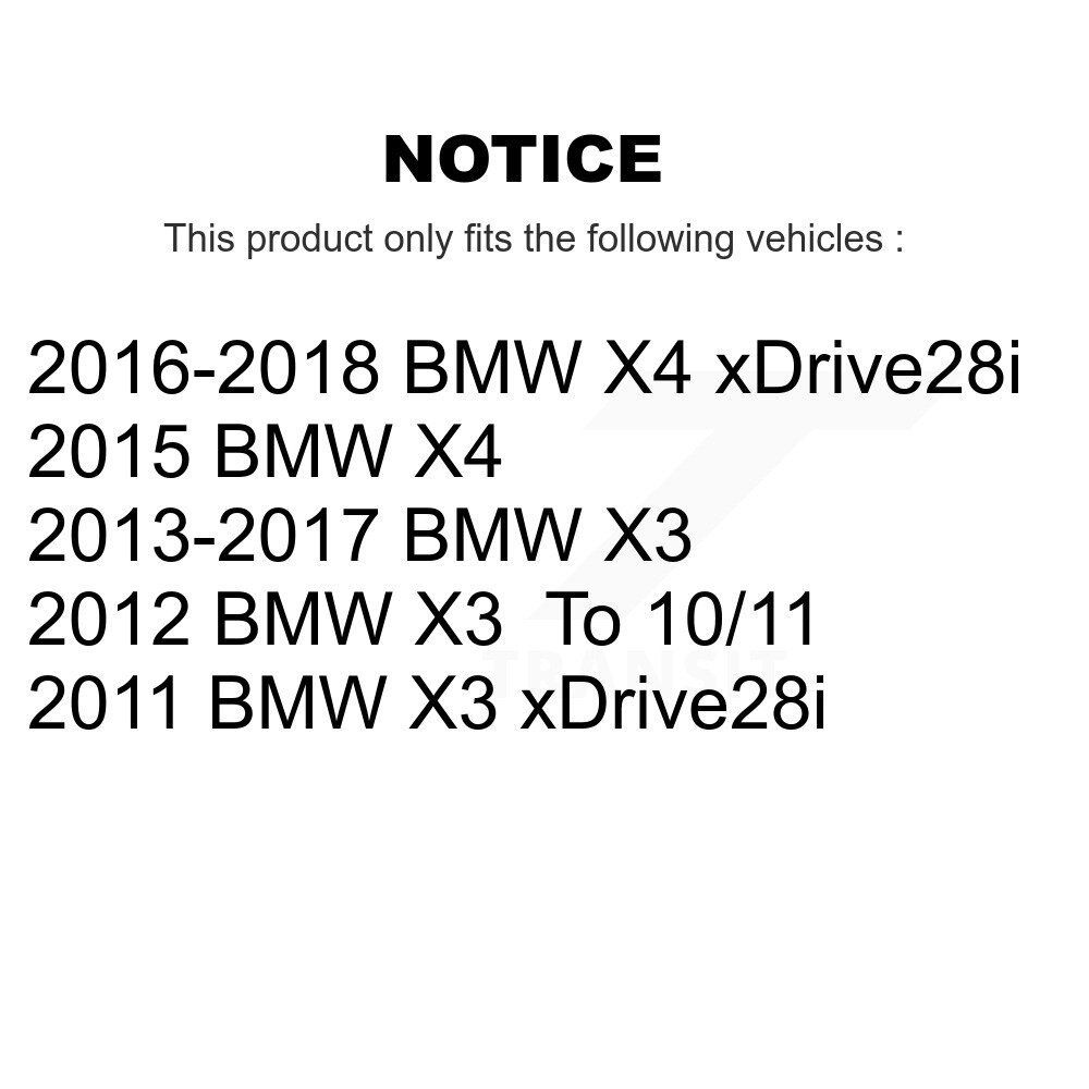 Front Rear Semi-Metallic Disc Brake Pads Kit For BMW X3 X4 KNF-101200 - Image 2