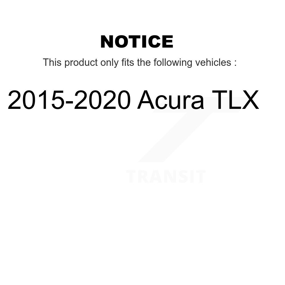 Front Rear Ceramic Disc Brake Pads Kit For 2015-2020 Acura TLX KNF-101284 - Image 2
