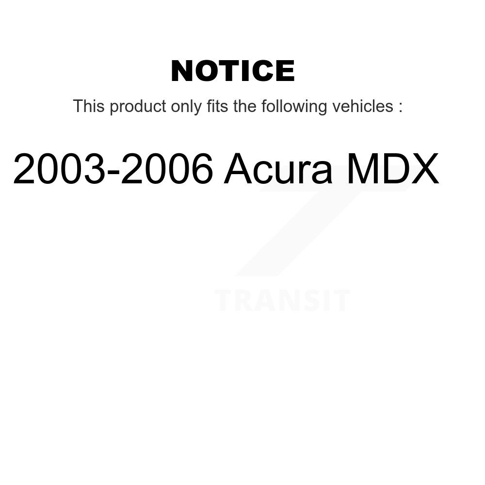 Front Rear Ceramic Disc Brake Pads Kit For 2003-2006 Acura MDX KNF-101301 - Image 2