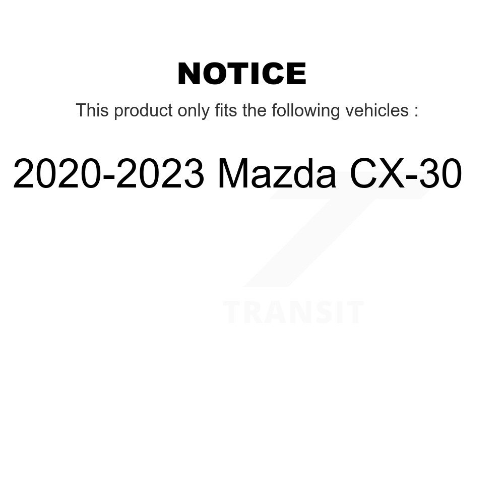 Front Rear Ceramic Disc Brake Pads Kit For 2020-2023 Mazda CX-30 KNF-101494 - Image 2