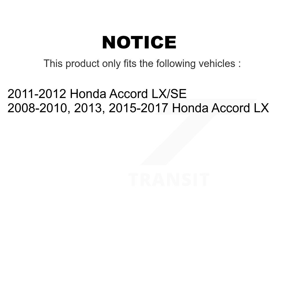 Front Rear Ceramic Disc Brake Pads Kit For Honda Accord KNF-101500 - Image 2