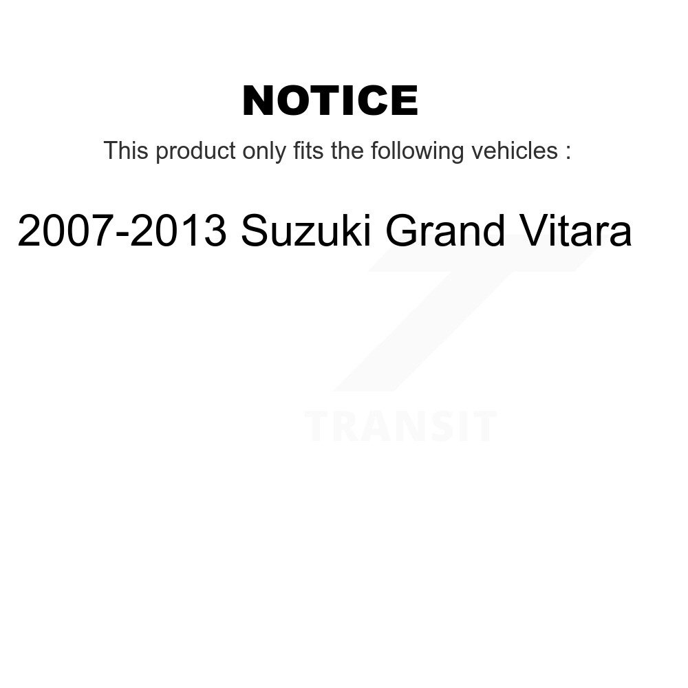 Front Semi-Metallic Rear Ceramic Disc Brake Pads Kit For 2007-2013 Suzuki Grand Vitara KNF-101508 - Image 2