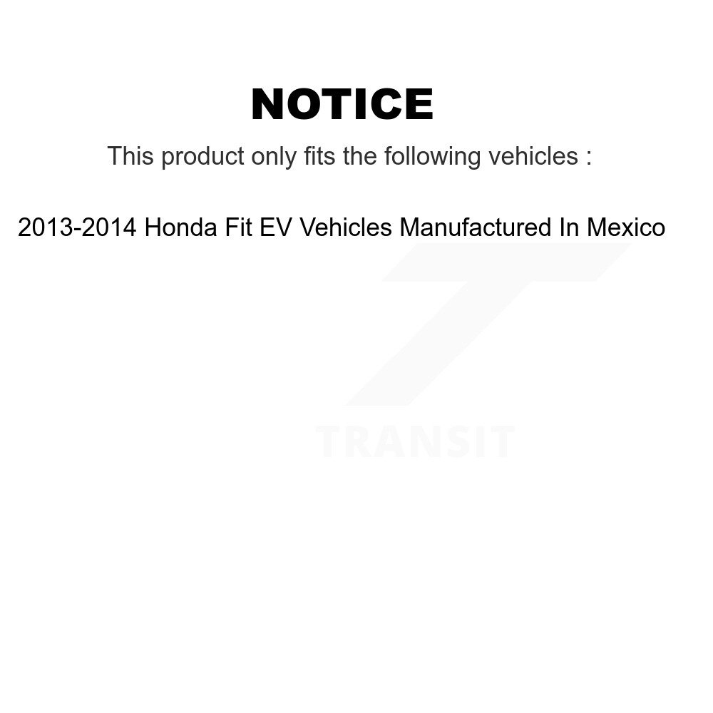 Front Rear Ceramic Disc Brake Pads Kit For Honda Fit EV Vehicles Manufactured In Mexico KNF-101511 - Image 2