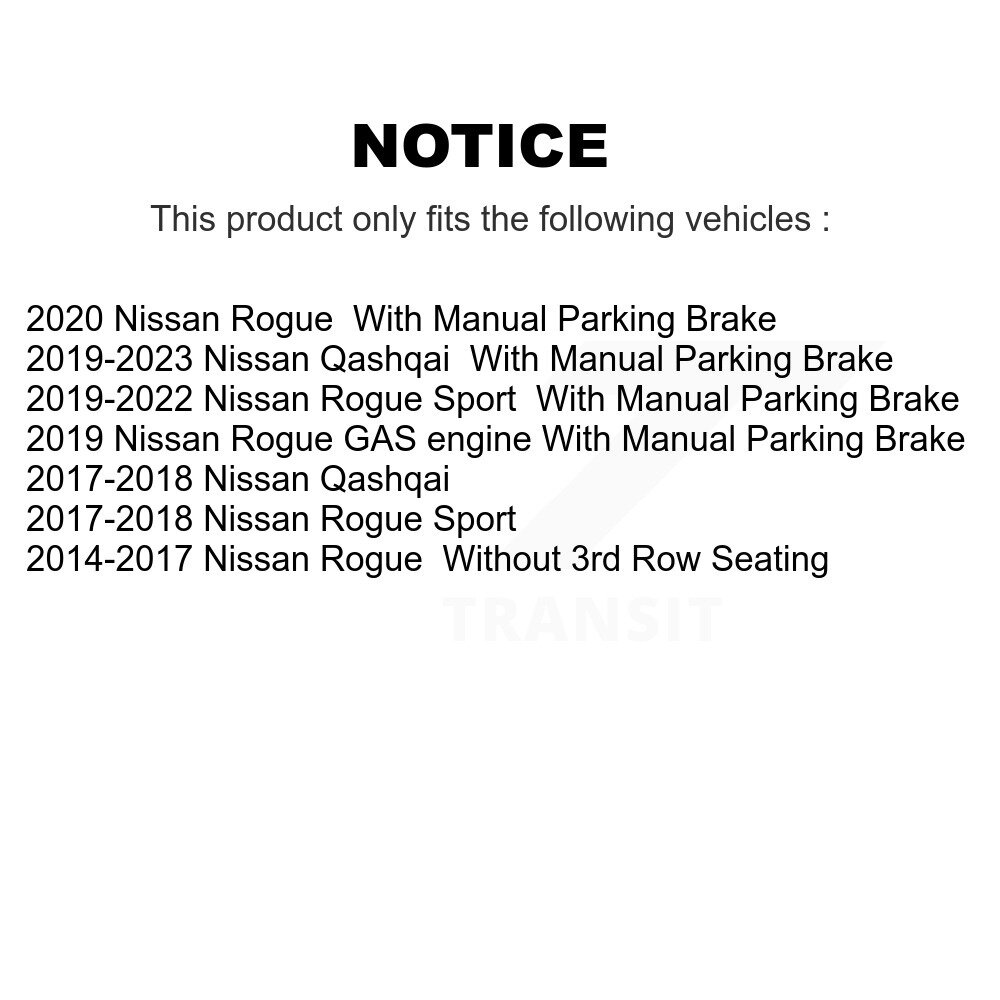 Front Rear Ceramic Disc Brake Pads Kit For Nissan Rogue Sport Qashqai KNF-101555 - Image 2