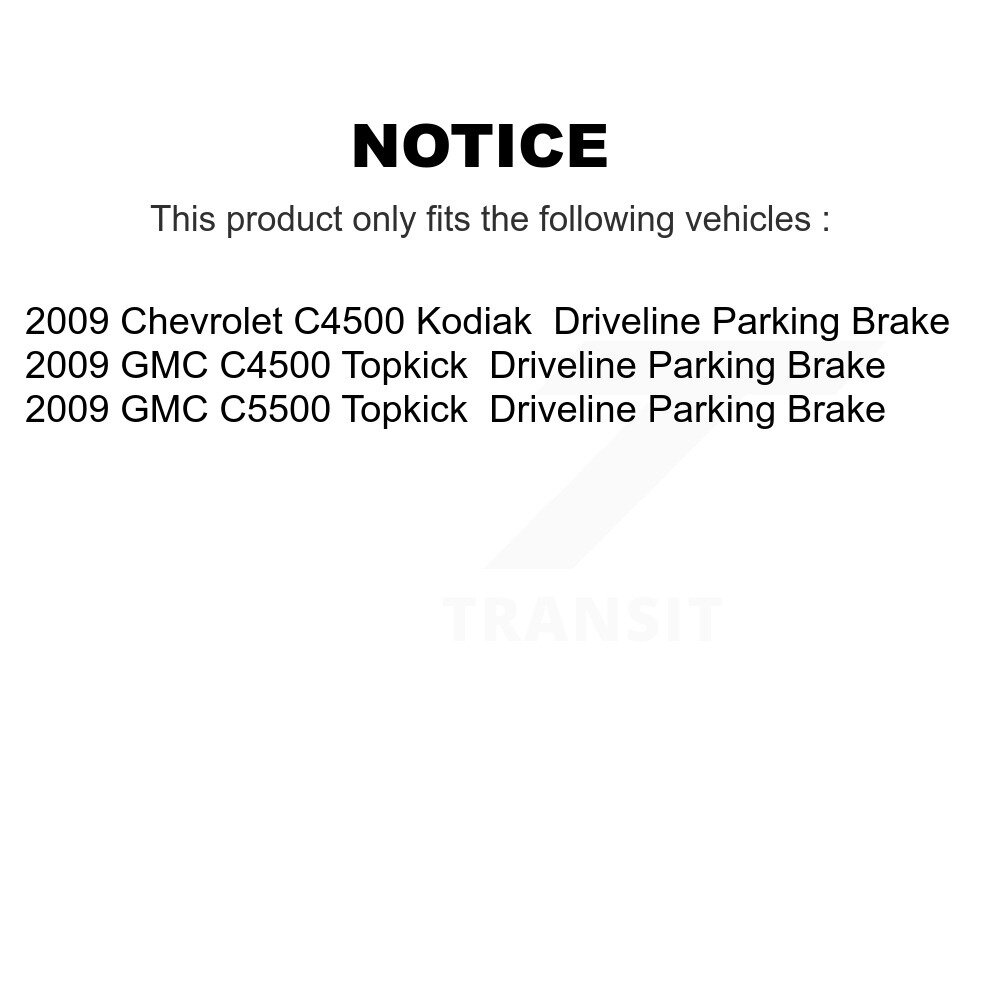Front Rear Semi-Metallic Disc Brake Pads Kit For GMC Chevrolet C4500 Kodiak Topkick C5500 KNF-101638 - Image 2