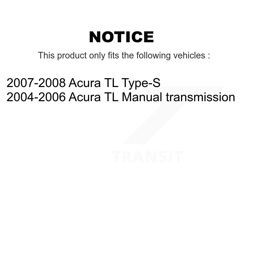 Front Semi-Metallic Rear Ceramic Disc Brake Pads Kit For Acura TL KNF-101746 - Image 2