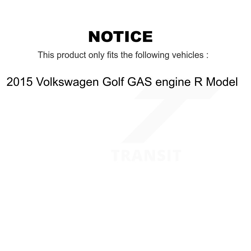 Front Rear Ceramic Disc Brake Pads Kit For 2015 Volkswagen Golf GAS engine R Model KNF-101769 - Image 2