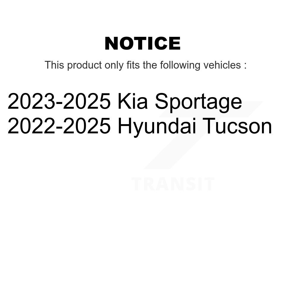 Front Rear Ceramic Disc Brake Pads Kit For Hyundai Tucson Kia Sportage KNF-101868 - Image 2