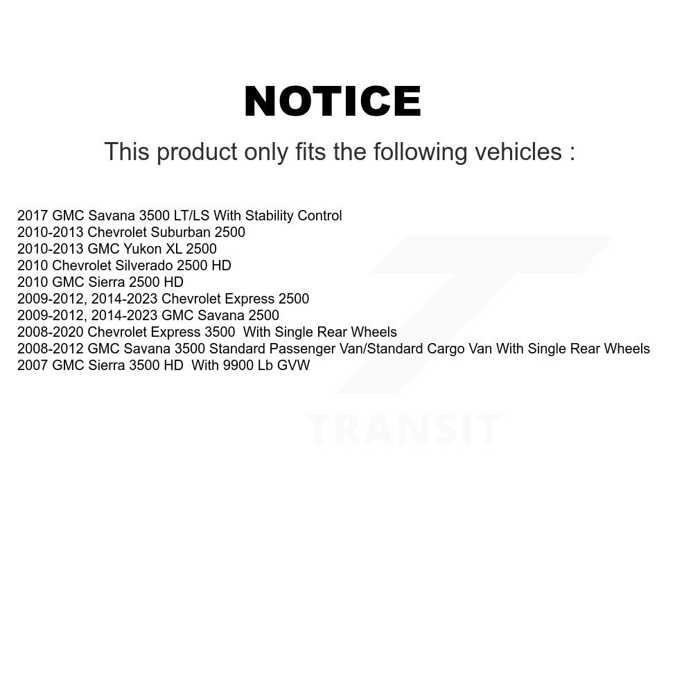 Rear Parking Brake Shoe Hardware Kit For GMC Chevrolet Savana 2500 Express 3500 Silverado KNH-100005 - Image 2