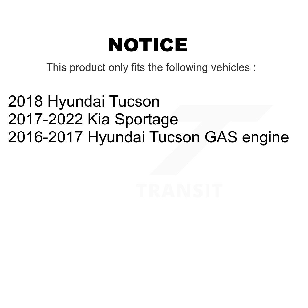Rear Parking Brake Shoes With Hardware Kit For Hyundai Tucson Kia Sportage KNH-100009 - Image 2