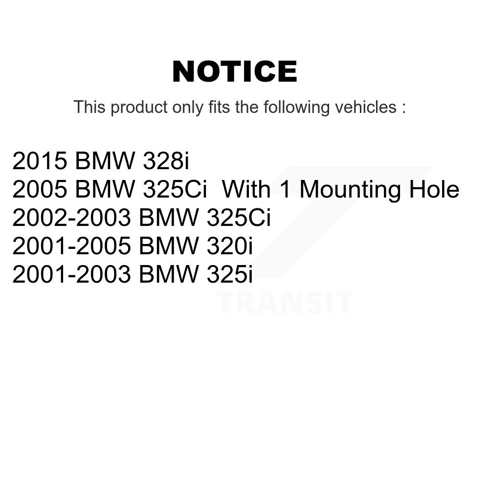 Rear Parking Brake Shoes With Hardware Kit For BMW 325i 320i 325Ci 328i KNH-100016 - Image 2