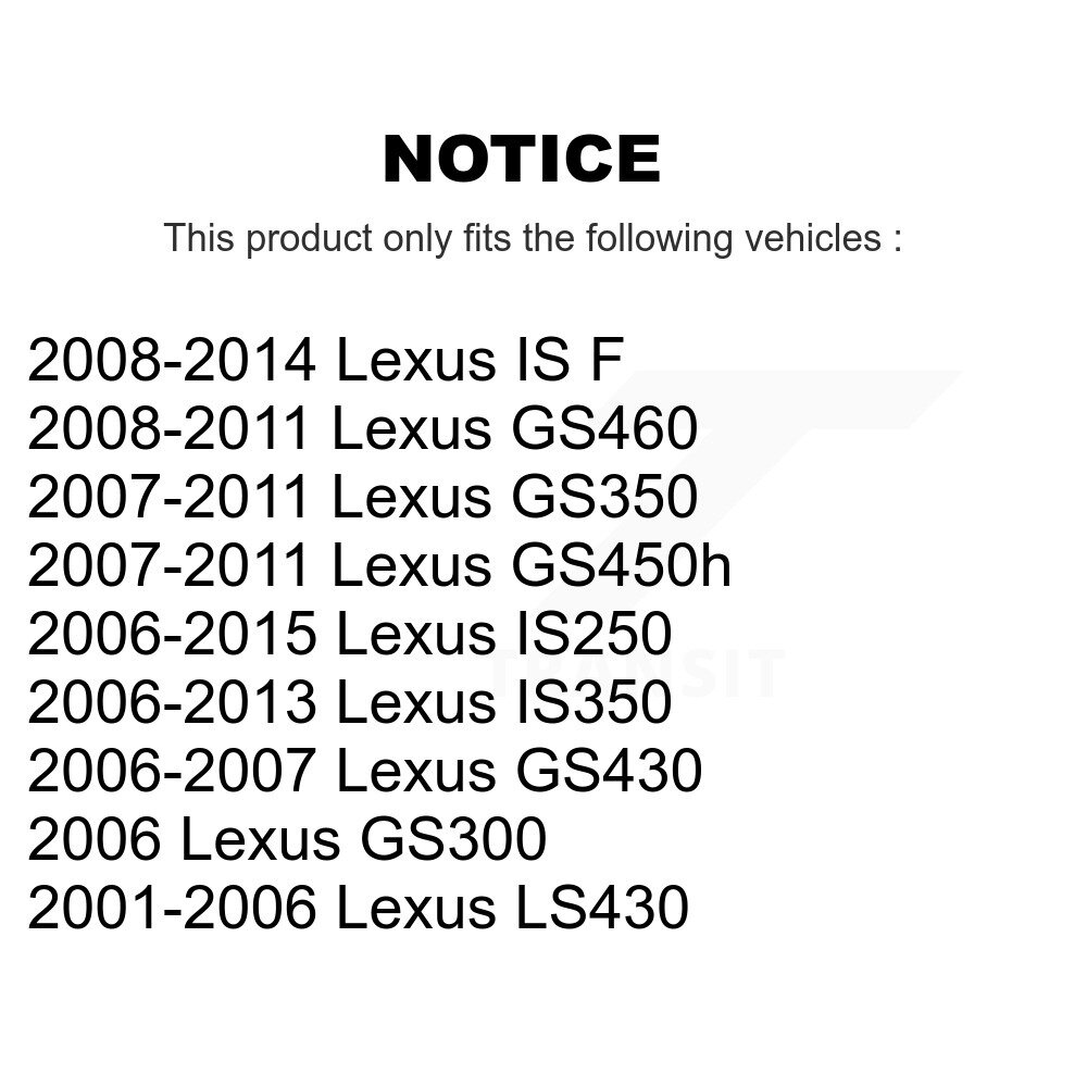 Rear Parking Brake Shoes Hardware Kit For Lexus IS250 IS350 GS350 LS430 GS300 IS F GS450h KNH-100021 - Image 2