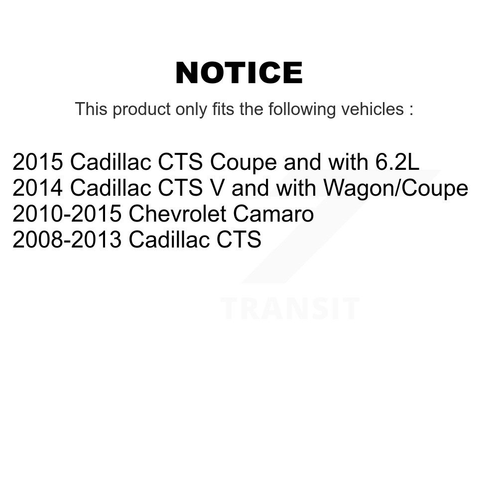 Rear Parking Brake Shoes With Hardware Kit For Chevrolet Camaro Cadillac CTS KNH-100029 - Image 2