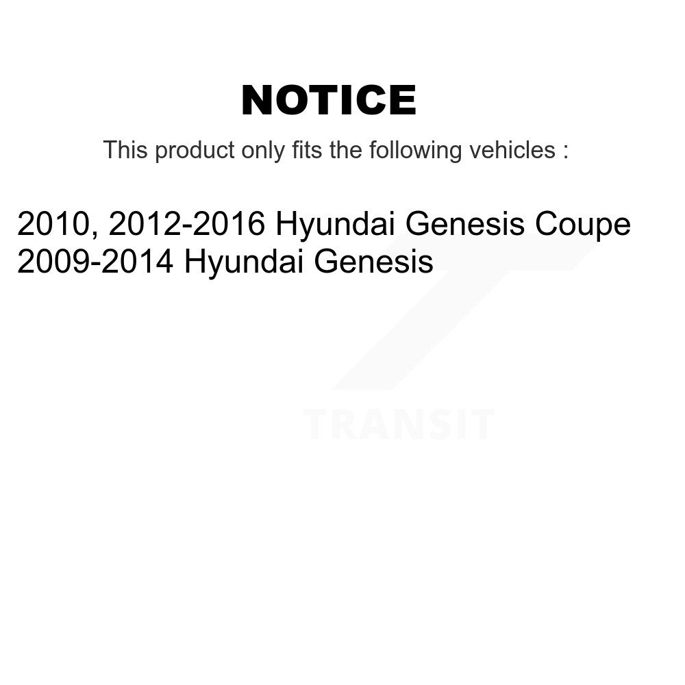 Rear Parking Brake Shoes With Hardware Kit For Hyundai Genesis Coupe KNH-100032 - Image 2