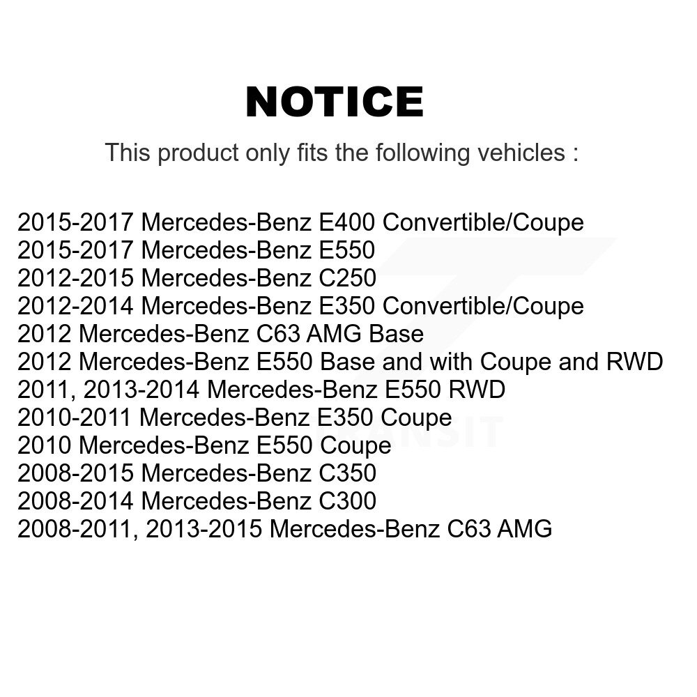 Rear Parking Brake Shoes Hardware Kit For Mercedes-Benz C300 E350 C350 C250 E400 E550 C63 KNH-100033 - Image 2