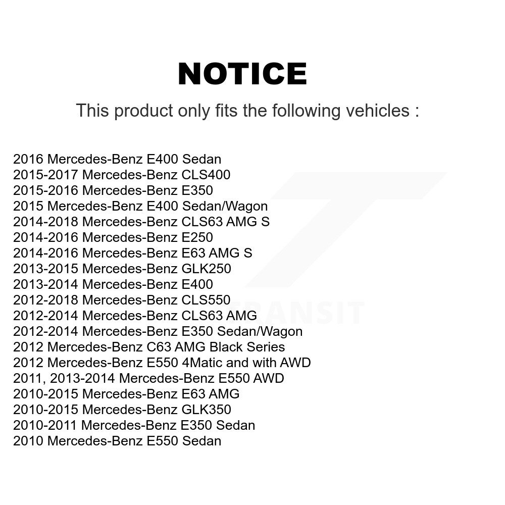 Rear Parking Brake Shoes Hardware Kit For Mercedes-Benz GLK350 GLK250 E350 E550 E400 E250 KNH-100034 - Image 2