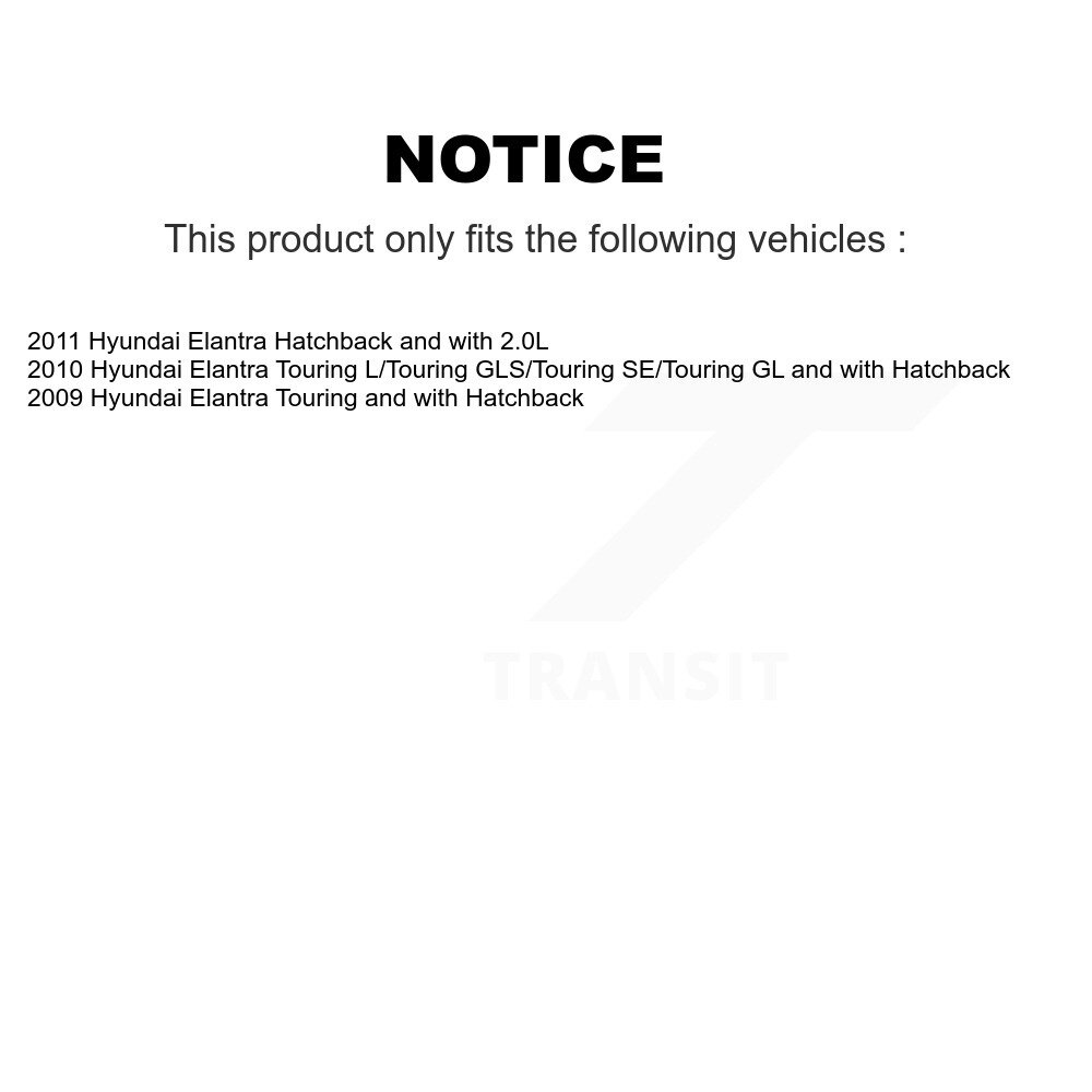 Rear Parking Brake Shoes With Hardware Kit For Hyundai Elantra KNH-100043 - Image 2