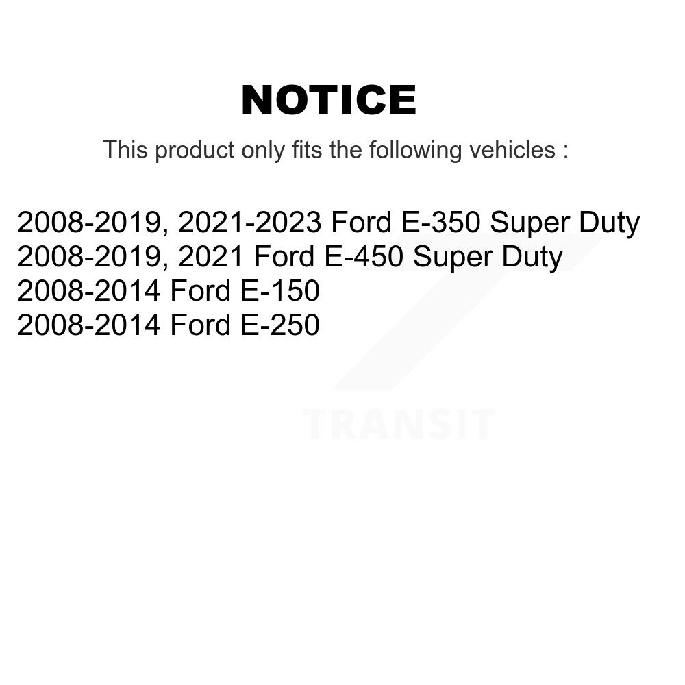 Rear Parking Brake Shoes With Hardware Kit For Ford E-350 Super Duty E-250 E-150 E-450 KNH-100045 - Image 2