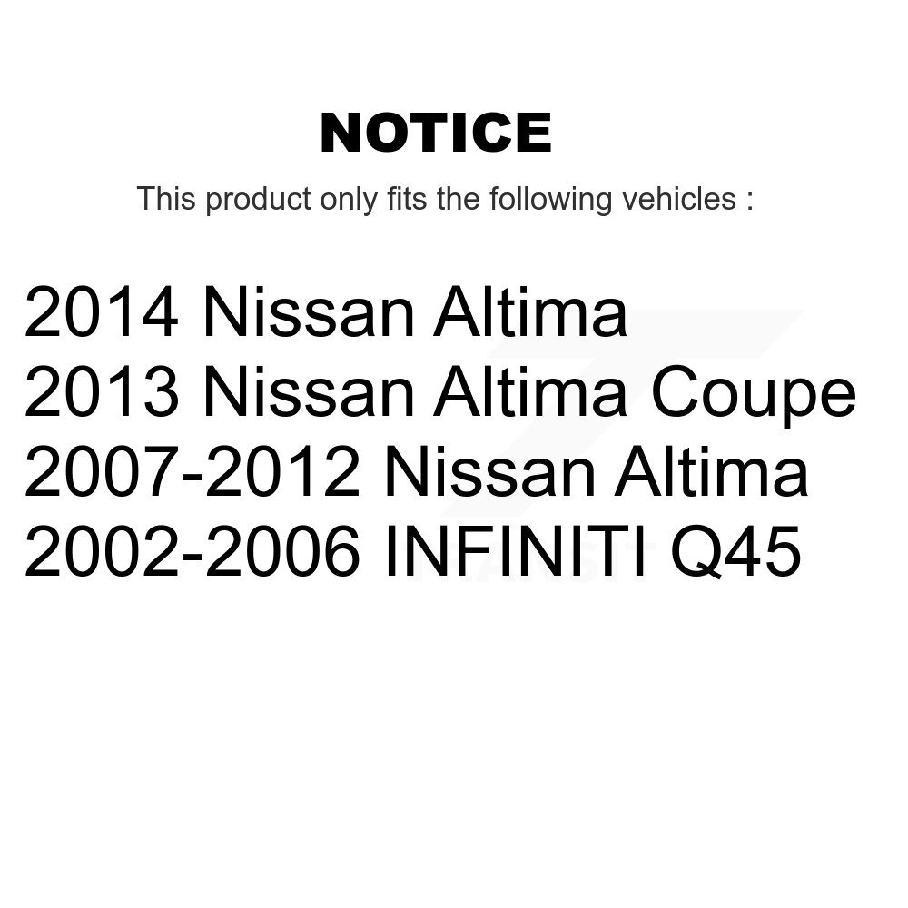 Rear Parking Brake Shoes With Hardware Kit For Nissan Altima INFINITI Q45 KNH-100069 - Image 2