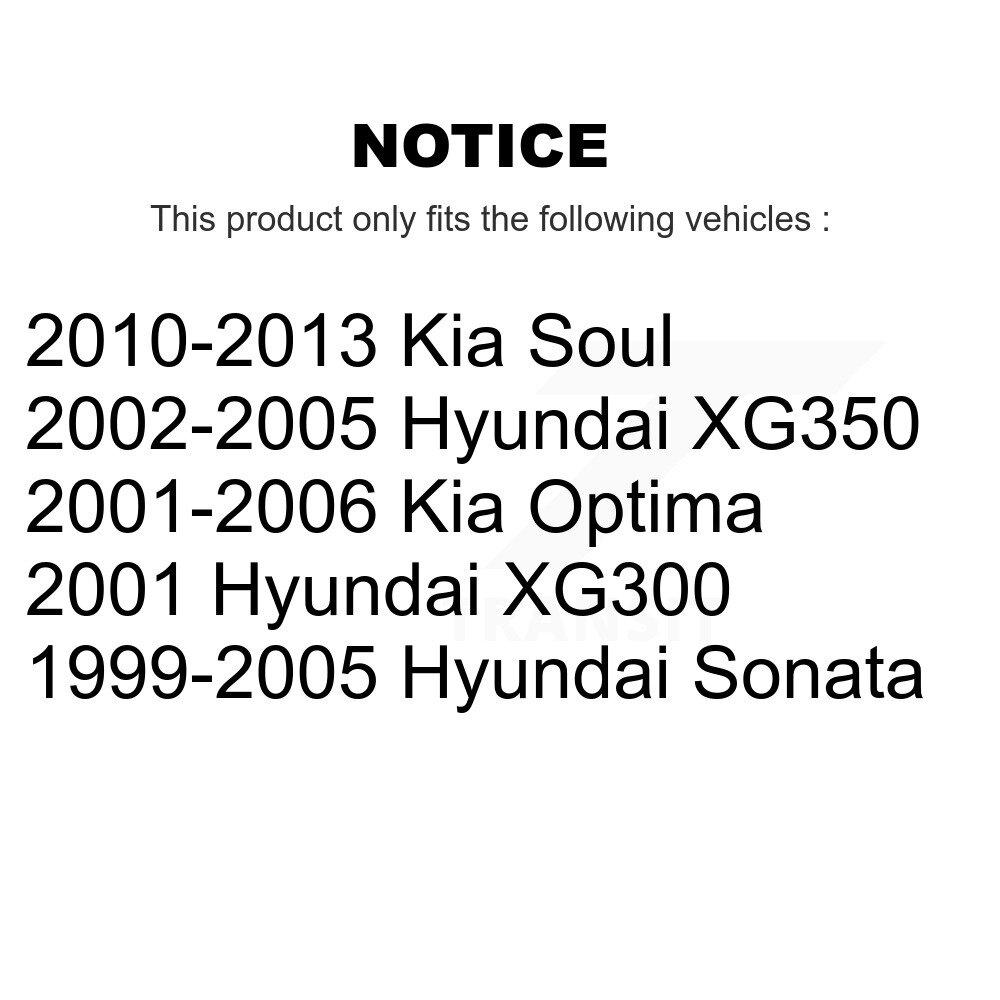 Rear Parking Brake Shoes With Hardware Kit For Kia Soul Hyundai Sonata Optima XG350 XG300 KNH-100081 - Image 2