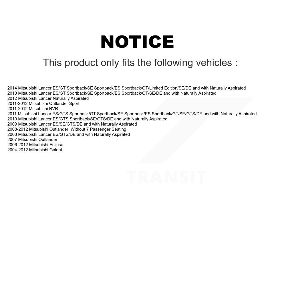 Rear Parking Brake Shoes & Hardware Kit For Mitsubishi Lancer Outlander Eclipse Sport RVR KNH-100089 - Image 2