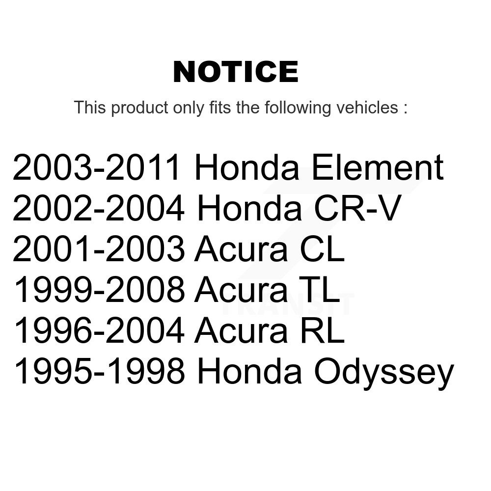 Rear Parking Brake Shoes With Hardware Kit For Honda CR-V Acura TL Element CL RL Odyssey KNH-100104 - Image 2