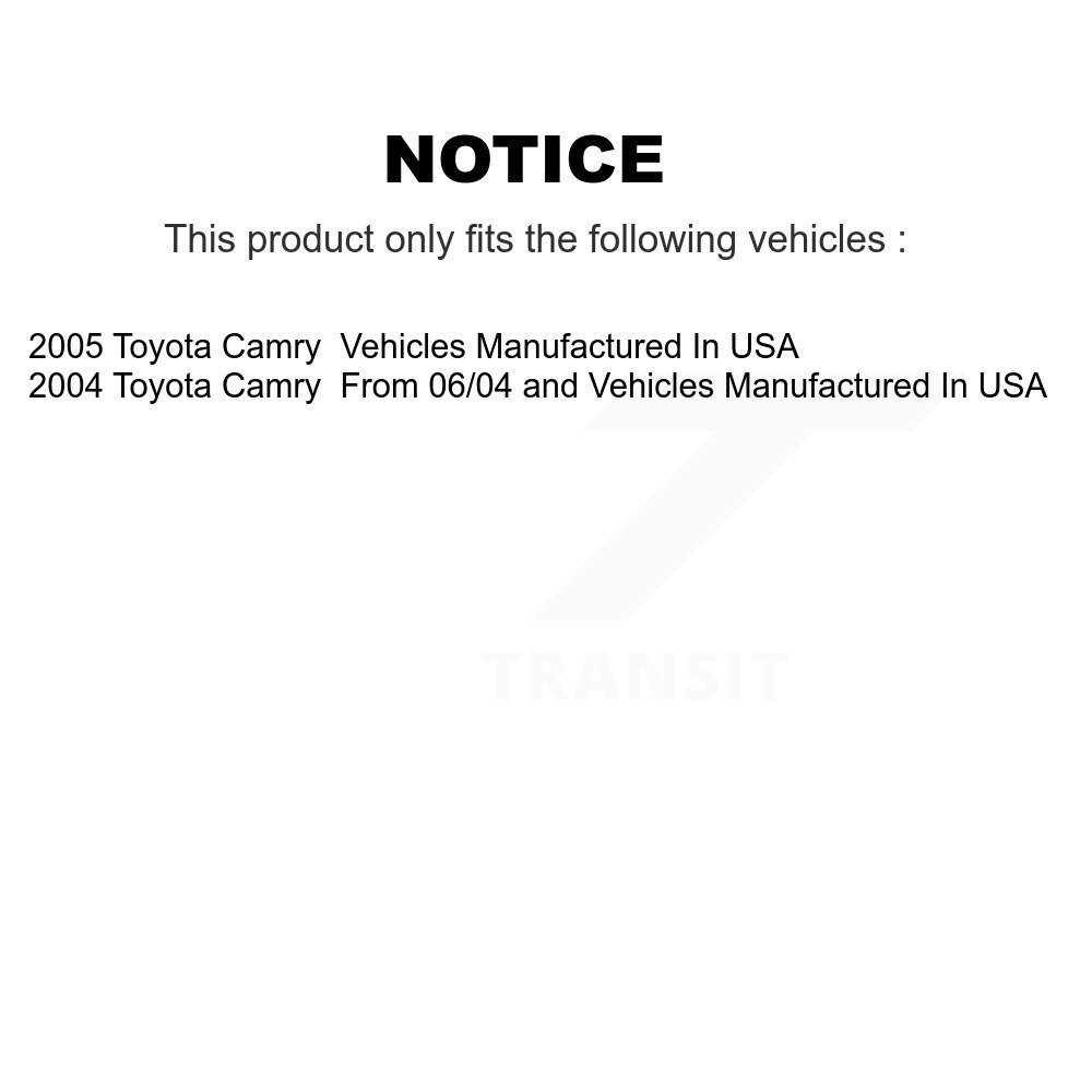 Rear Drum Brake Shoes With Hardware Kit For Toyota Camry KNH-100182 - Image 2