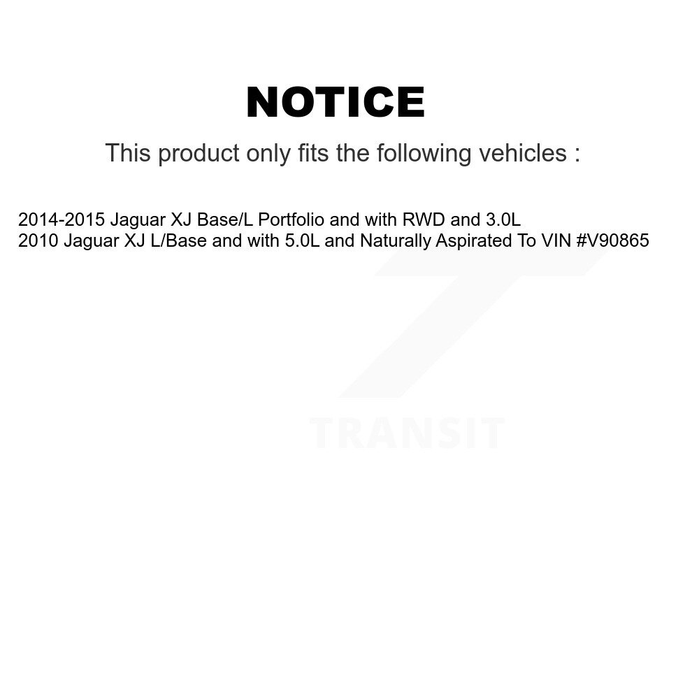 Front Rear Ceramic Brake Pad Wear Sensor Kit For Jaguar XJ Base L Portfolio with RWD 3.0L KNW-100026 - Image 2