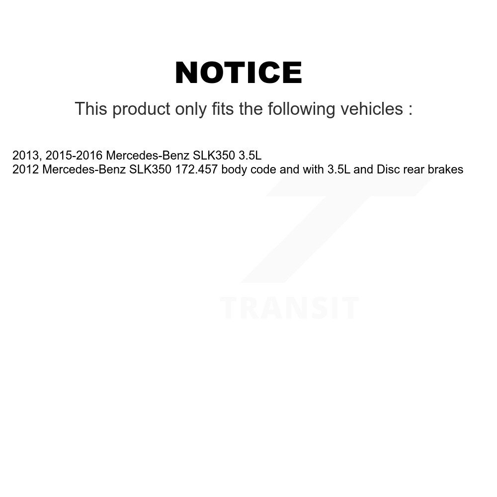 Front Rear Ceramic Disc Brake Pads And Wear Sensors Kit For Mercedes-Benz SLK350 KNW-100320 - Image 2