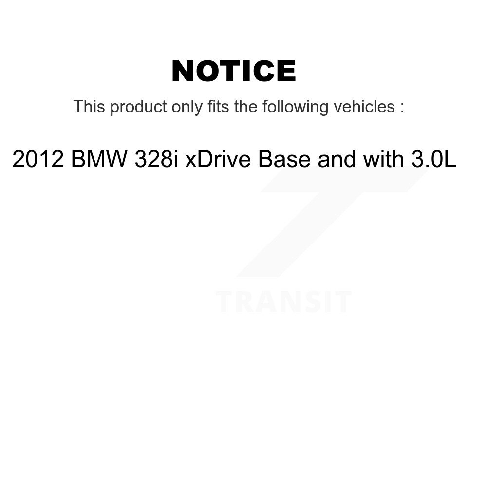 Front Rear Ceramic Disc Brake Pad Wear Sensor Kit For 2012 BMW 328i xDrive Base with 3.0L KNW-100355 - Image 2