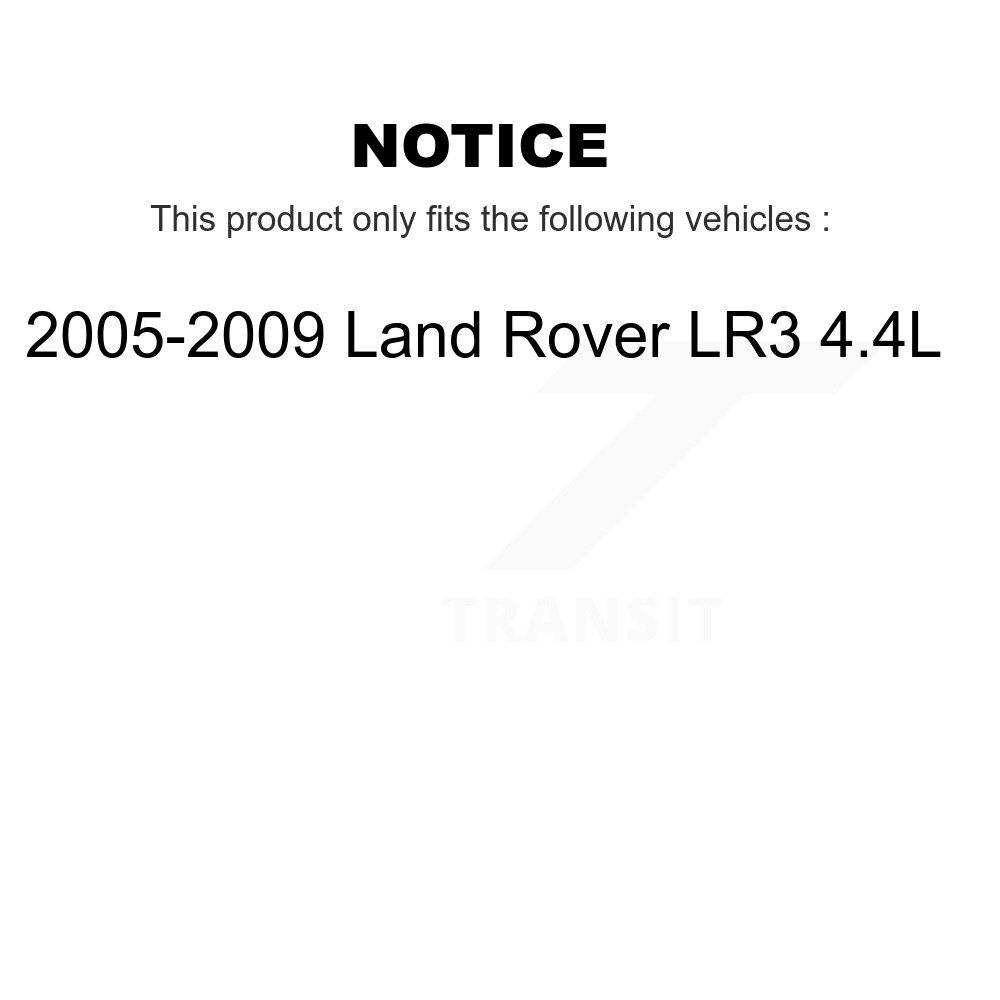 Front Rear Ceramic Disc Brake Pads And Wear Sensors Kit For 2005-2009 Land Rover LR3 4.4L KNW-100384 - Image 2