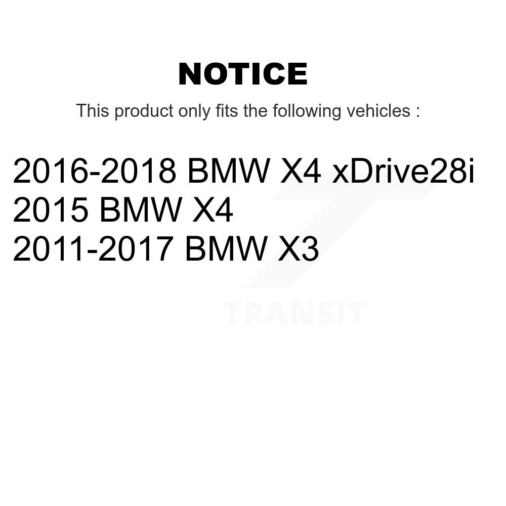 Front Ceramic Disc Brake Pads And Wear Sensors Kit For BMW X3 X4 KNW-100536 - Image 2