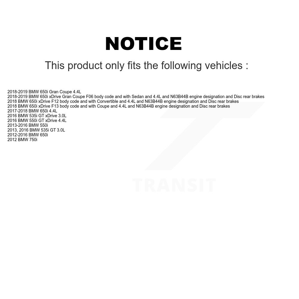 Front Ceramic Brake Pads Wear Sensor Kit For BMW 650i xDrive Gran Coupe 550i 750i 535i GT KNW-100632 - Image 2