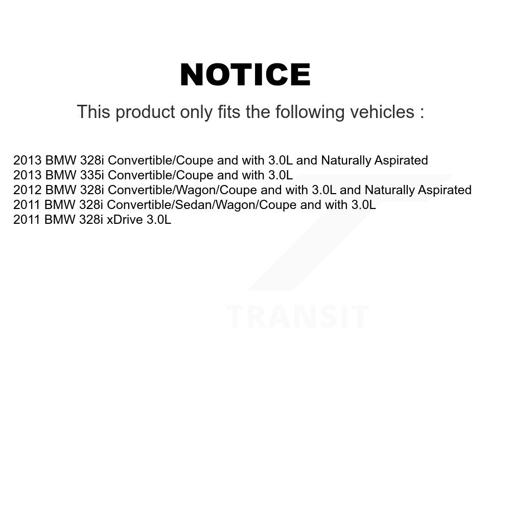 Front Ceramic Disc Brake Pads And Wear Sensors Kit For BMW 328i xDrive 335i KNW-100817 - Image 2