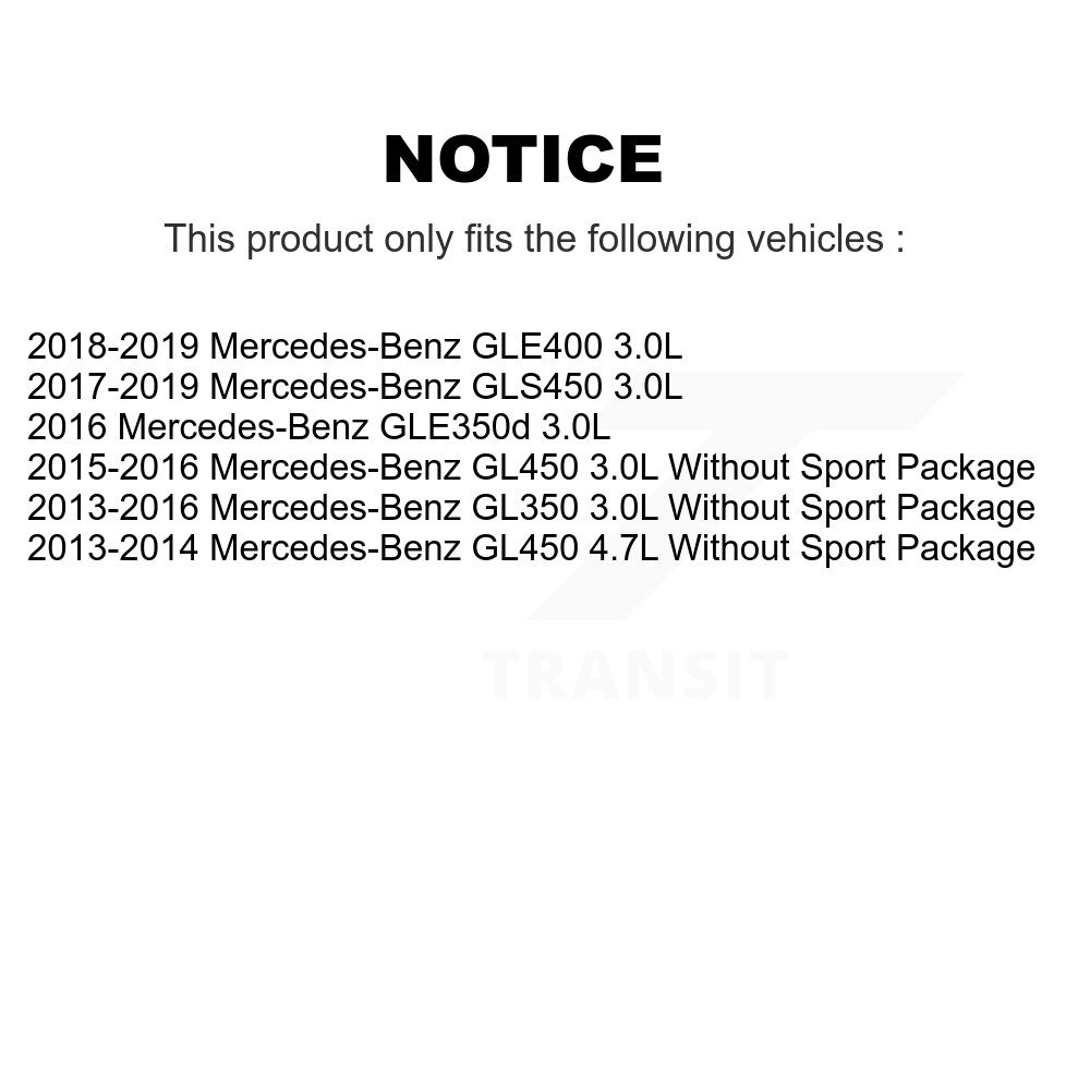 Front Ceramic Disc Brake Pads Wear Sensor Kit For Mercedes-Benz GLE400 GL350 GLS450 GL450 KNW-100830 - Image 2