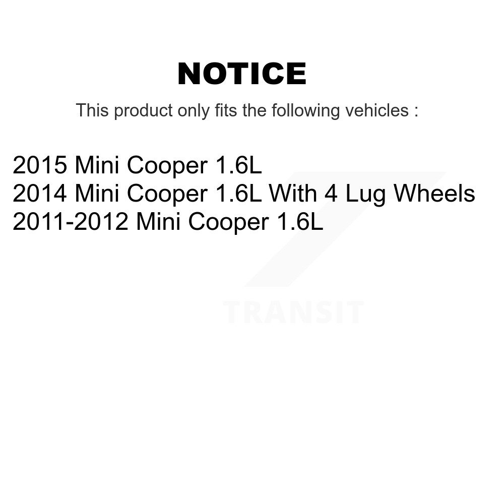 Rear Ceramic Disc Brake Pads And Wear Sensors Kit For Mini Cooper 1.6L KNW-100870 - Image 2