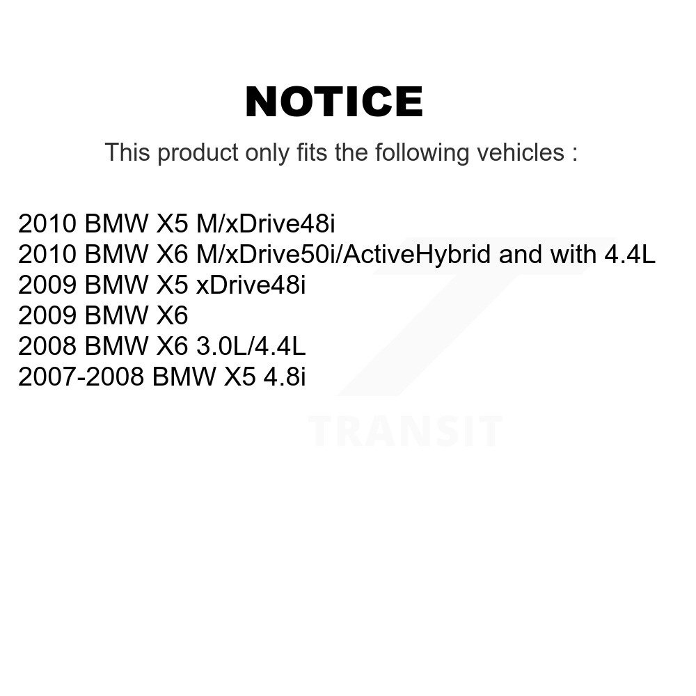 Rear Ceramic Disc Brake Pads And Wear Sensors Kit For BMW X5 X6 KNW-101043 - Image 2
