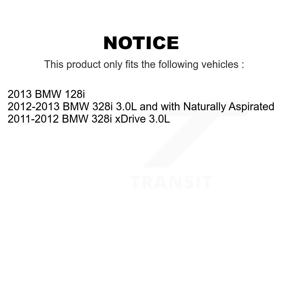 Rear Ceramic Disc Brake Pads And Wear Sensors Kit For BMW 328i xDrive 128i KNW-101104 - Image 2
