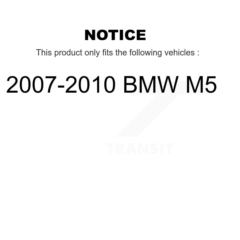 Rear Ceramic Disc Brake Pads And Wear Sensors Kit For 2007-2010 BMW M5 KNW-101492 - Image 2