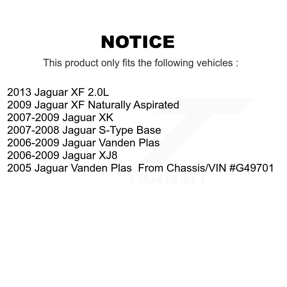 Front Rear Semi-Metallic Brake Pads Kit For Jaguar XF XK Vanden Plas S-Type XJ8 KPF-100093 - Image 2