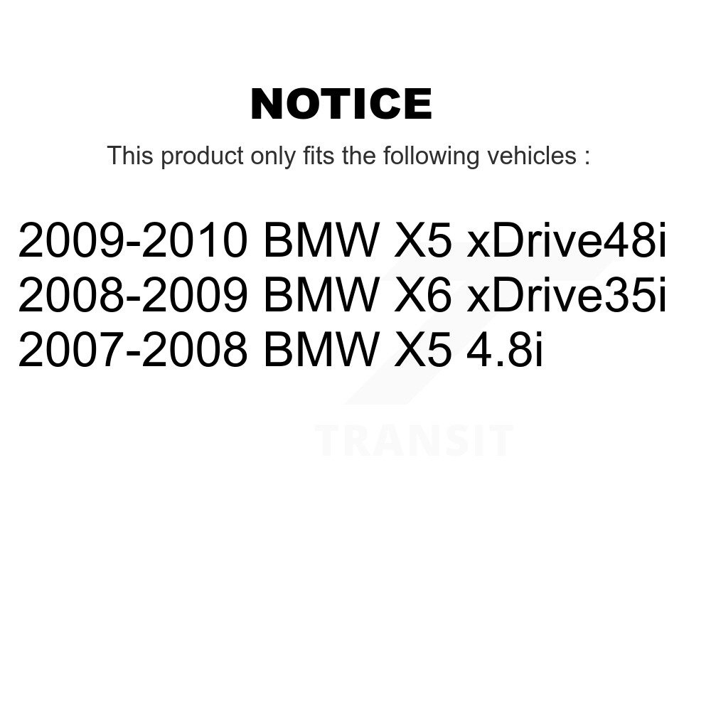 Front Rear Semi-Metallic Brake Pads Kit For BMW X5 X6 KPF-100103 - Image 2